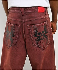 Vitriol Void Tetanus Wash Ultra Wide Canvas Pants