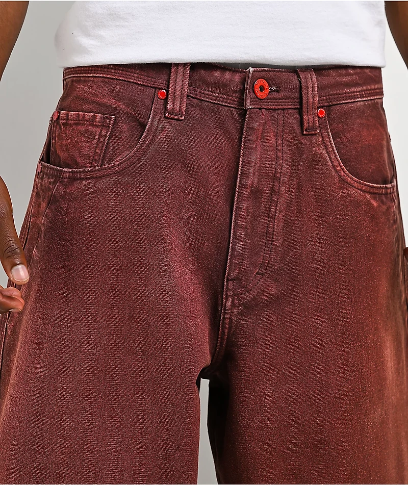 Vitriol Void Tetanus Wash Ultra Wide Canvas Pants