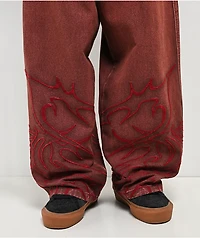Vitriol Void Tetanus Wash Ultra Wide Canvas Pants