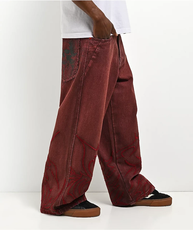 Vitriol Void Tetanus Wash Ultra Wide Canvas Pants