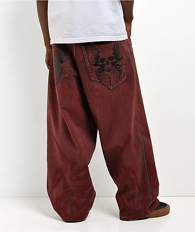 Vitriol Void Tetanus Wash Ultra Wide Canvas Pants