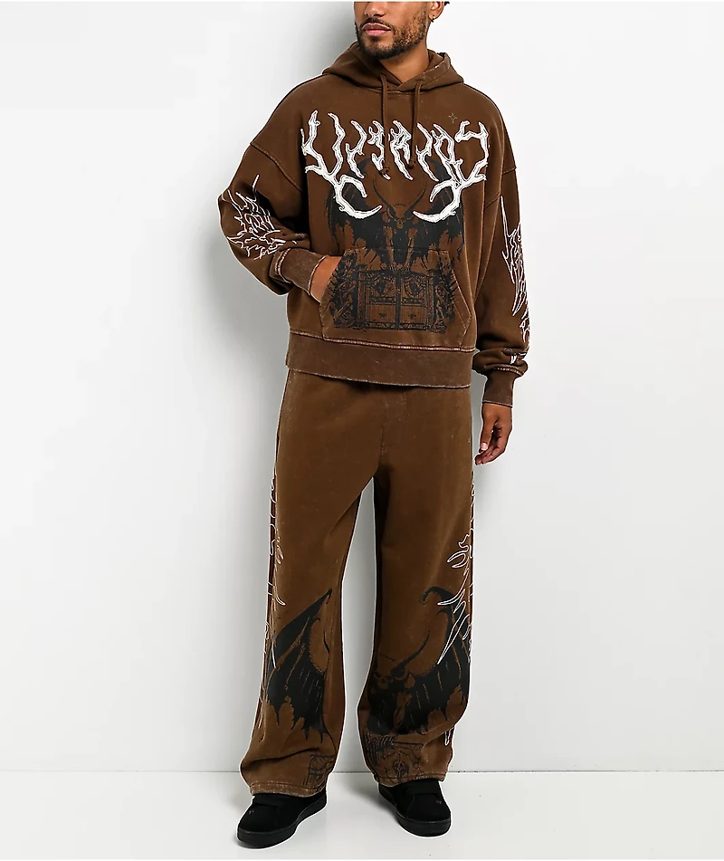 Vitriol Void Thunder Brown Wash Sweatpants