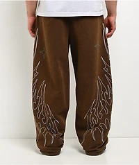 Vitriol Void Thunder Brown Wash Sweatpants