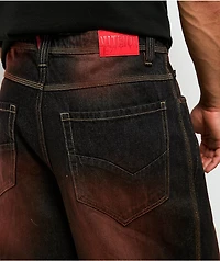 Vitriol Voided Color Black Wash Ultra Wide Jeans
