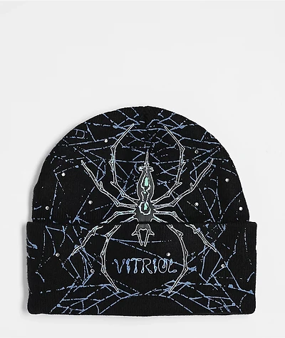 Vitriol Web Of Lies Black Beanie