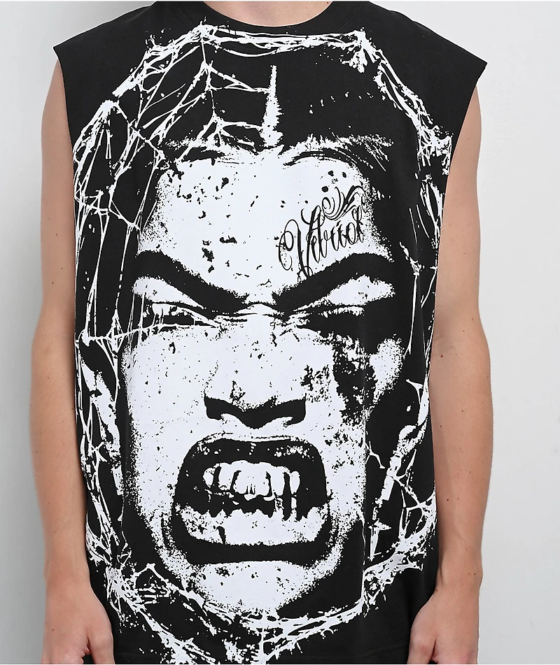 Vitriol Web Shawty Black Tank Top
