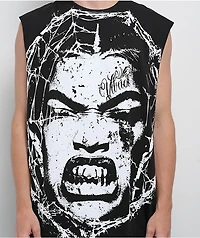 Vitriol Web Shawty Black Tank Top