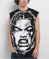 Vitriol Web Shawty Black Tank Top