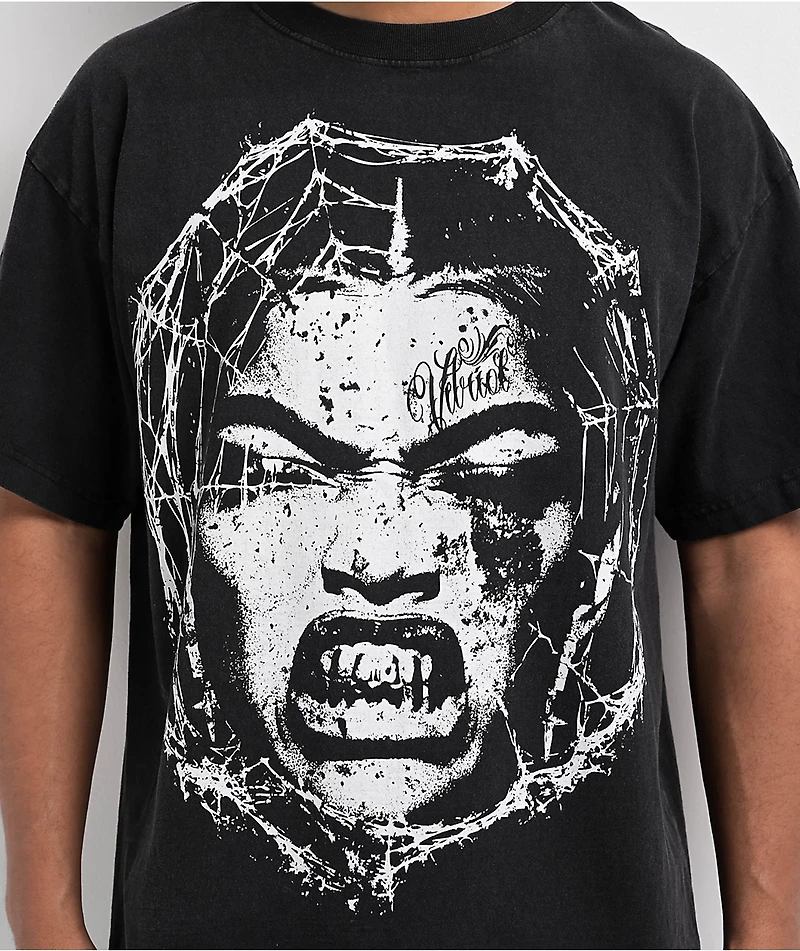 Vitriol Web Shawty Black Wash T-Shirt