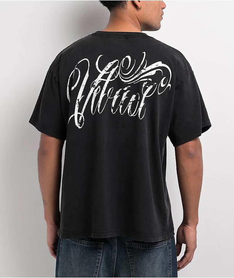Vitriol Web Shawty Black Wash T-Shirt
