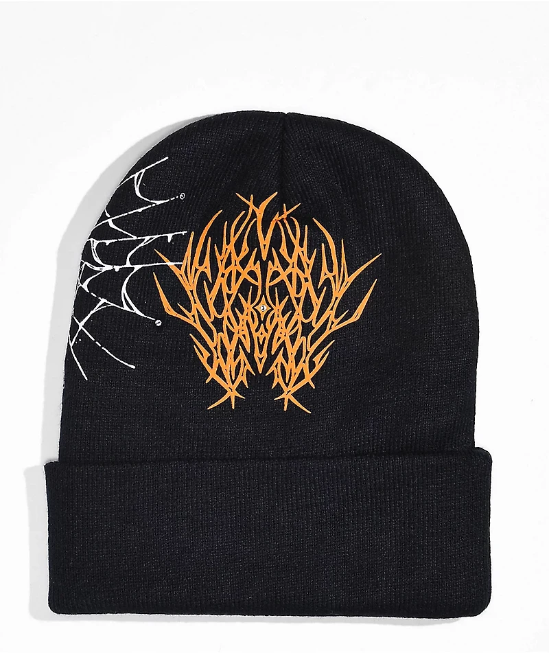 Vitrol Hydra Black Skull Cap Beanie