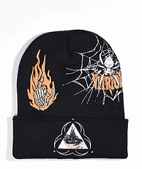 Vitrol Hydra Black Skull Cap Beanie