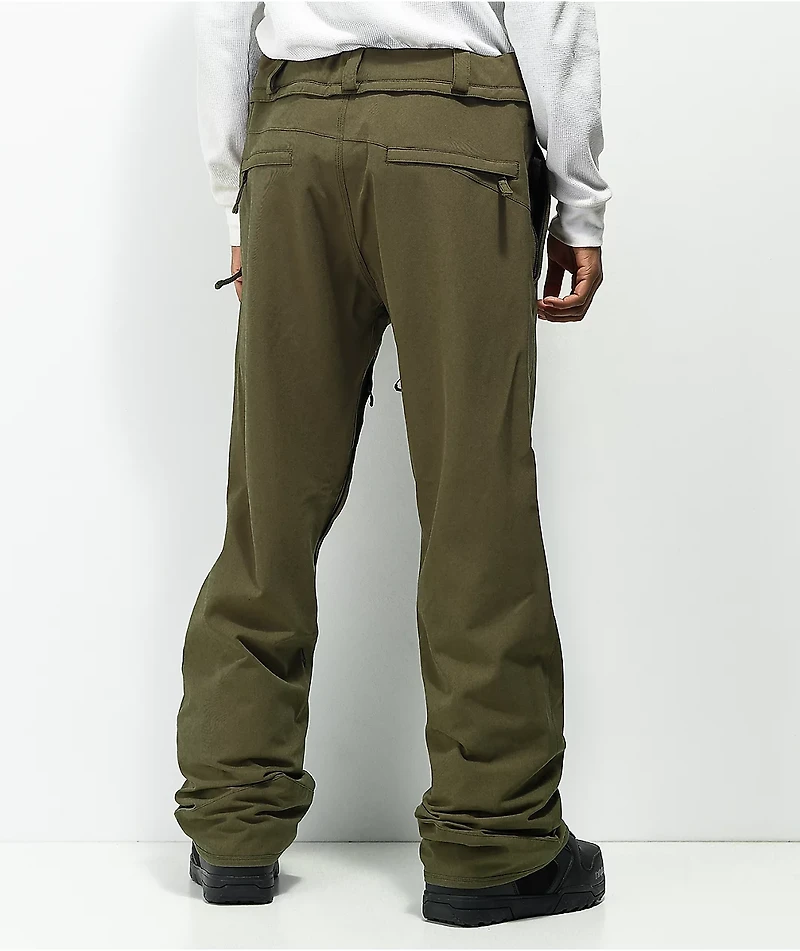 Volcom 15K Freakin Dark Teak Chino Snowboard Pants