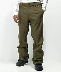 Volcom 15K Freakin Dark Teak Chino Snowboard Pants