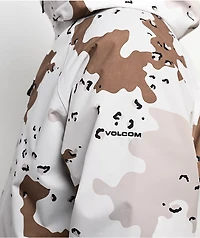 Volcom 2836 White Camo 20K Insulated Snowboard Jacket