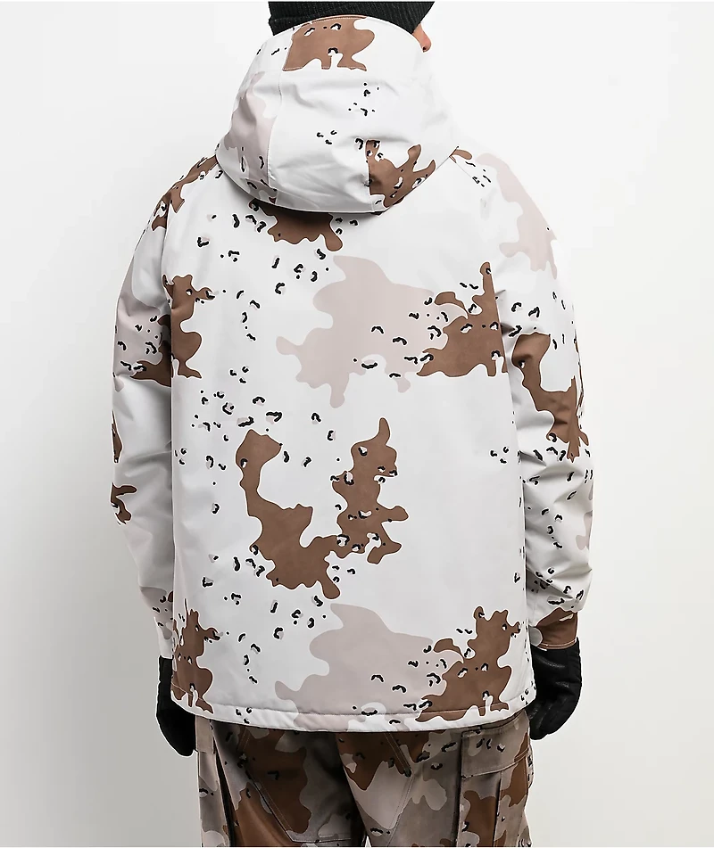 Volcom 2836 White Camo 20K Insulated Snowboard Jacket