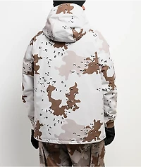 Volcom 2836 White Camo 20K Insulated Snowboard Jacket