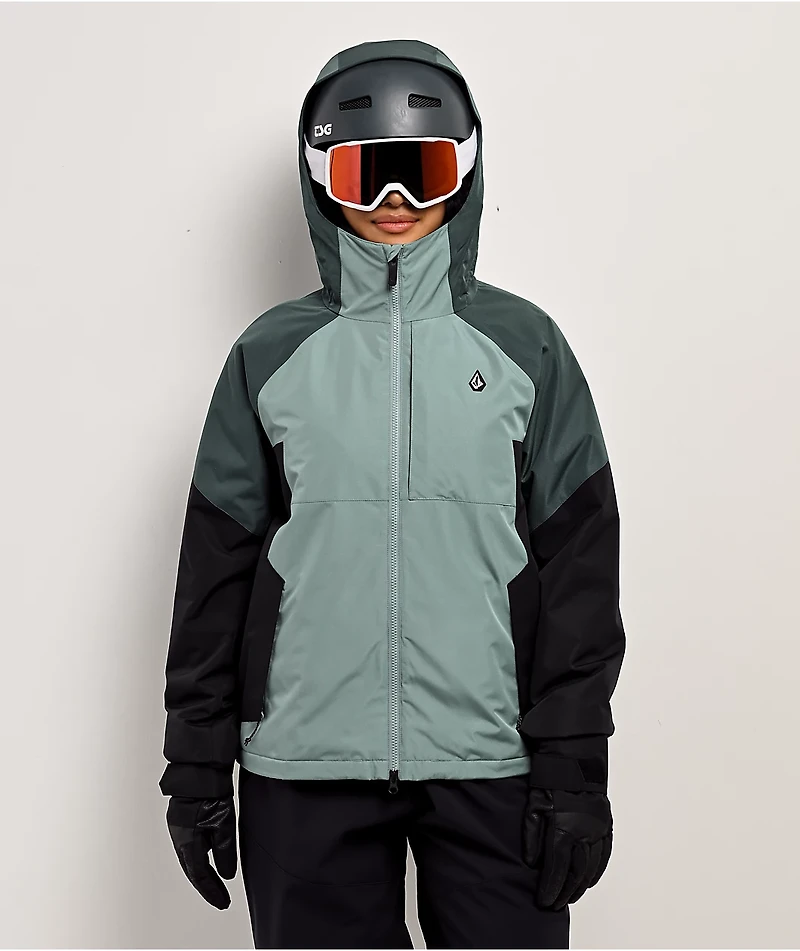 Volcom Agate Grey & Black 10K Insulated Snowboard Jacket