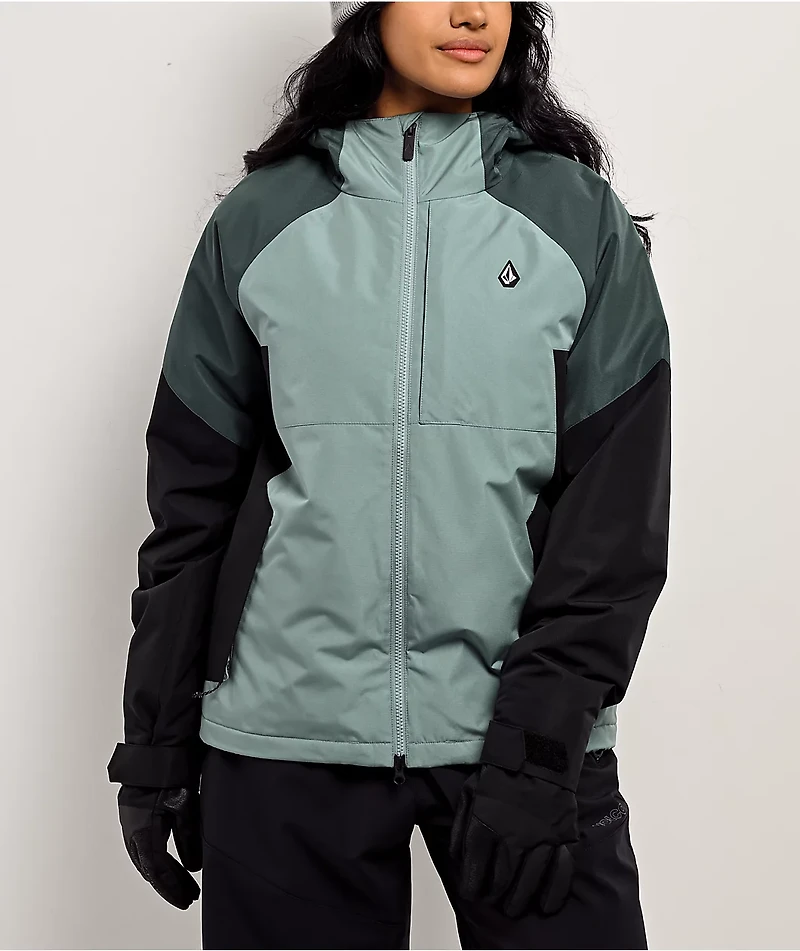 Volcom Agate Grey & Black 10K Insulated Snowboard Jacket