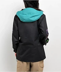 Volcom Ashfield Black & Blue 10K Anorak Snowboard Jacket