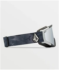 Volcom Attunga Cloudwash Camo & Silver Chrome Snowboard Goggles