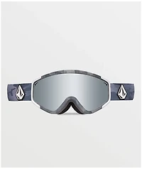 Volcom Attunga Cloudwash Camo & Silver Chrome Snowboard Goggles