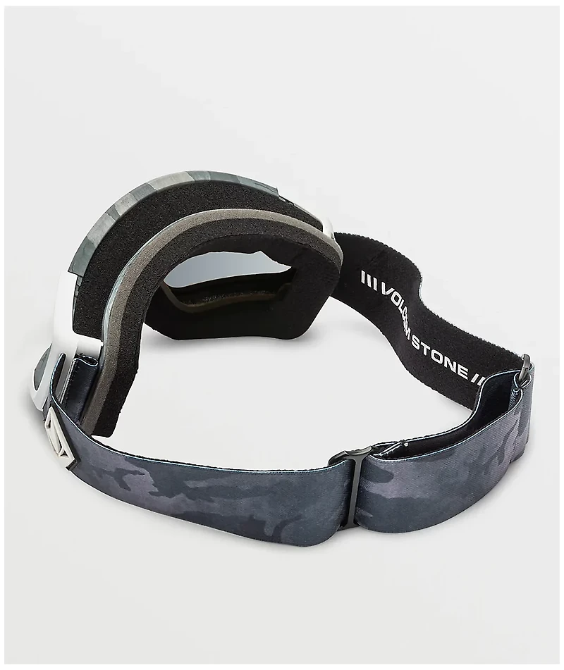 Volcom Attunga Cloudwash Camo & Silver Chrome Snowboard Goggles