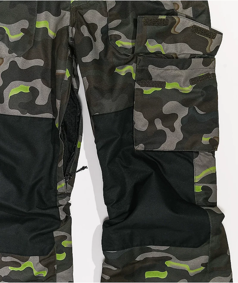 Volcom Barkley Camo 10K Bib Snowboard Pants Kids