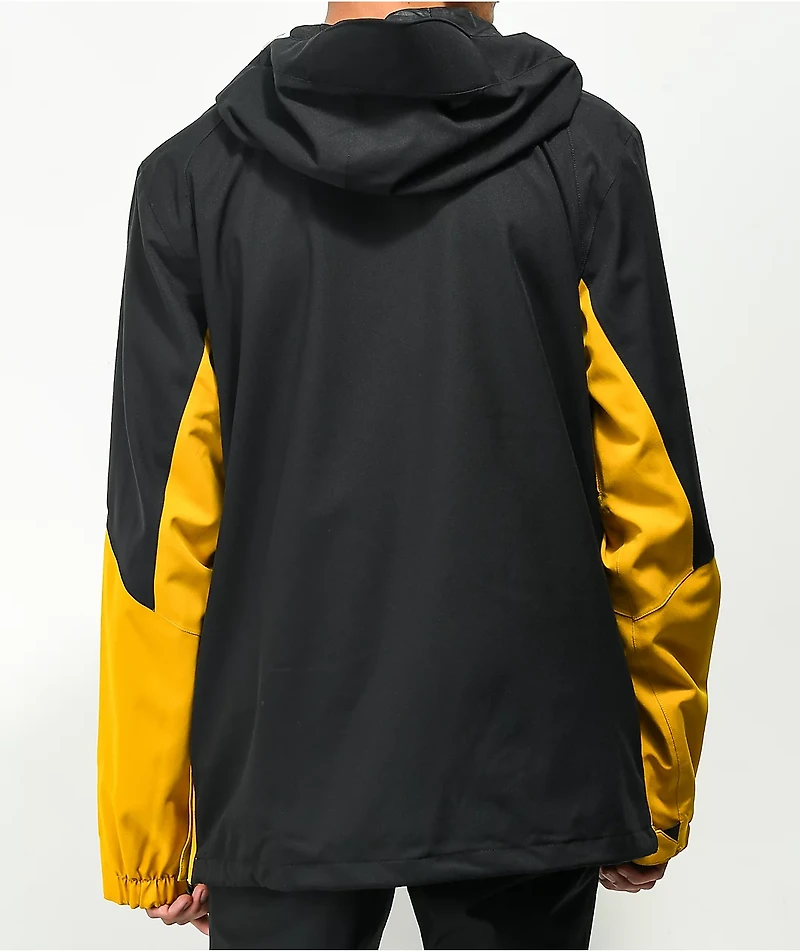 Volcom Brighton Gold & Black 15K Anorak Snowboard Jacket