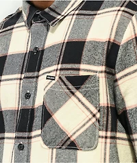 Volcom Caden White & Black Plaid Flannel Shirt