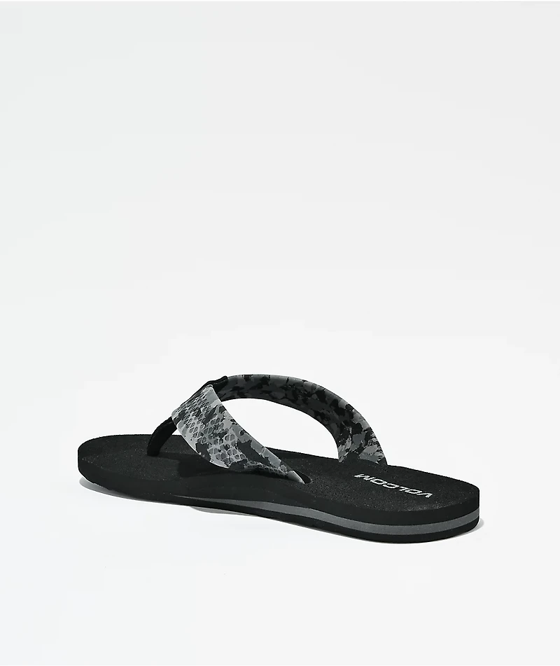 Volcom Daycation II Hawaii Black Camo Sandals