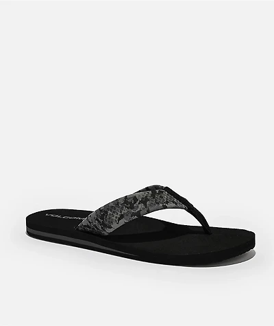 Volcom Daycation II Hawaii Black Camo Sandals