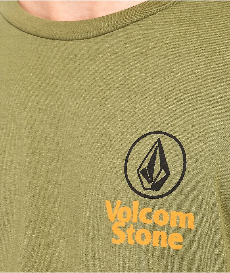 Volcom Ez-Duz-It Mil Green T-Shirt