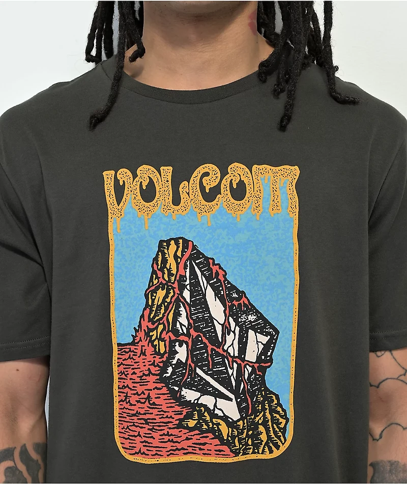 Volcom Farm To Yard Submerged Vintage Black T-Shirt