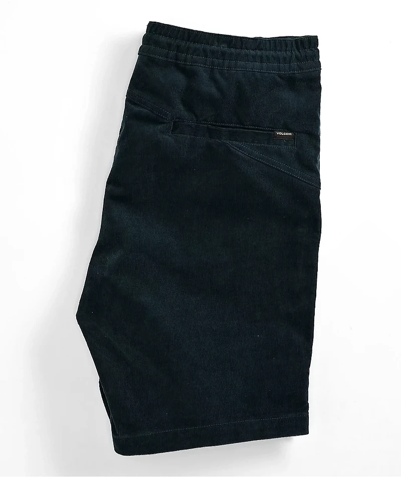 Volcom Frickin Mix Blue Corduroy Shorts