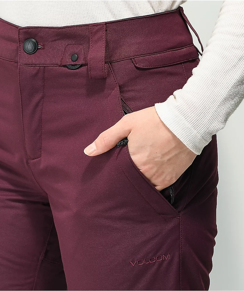 Volcom Frochickie Merlot 10K Insulated Snowboard Pants