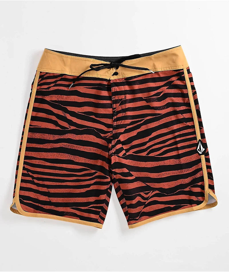 Volcom Funday Scallop Mod-Tech Orange Board Shorts
