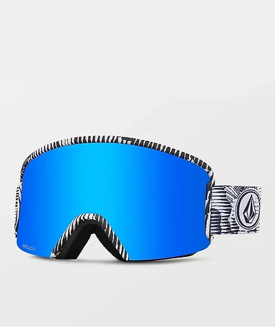 Volcom Garden Jamie Lynn Blue Snowboard Goggles 2024