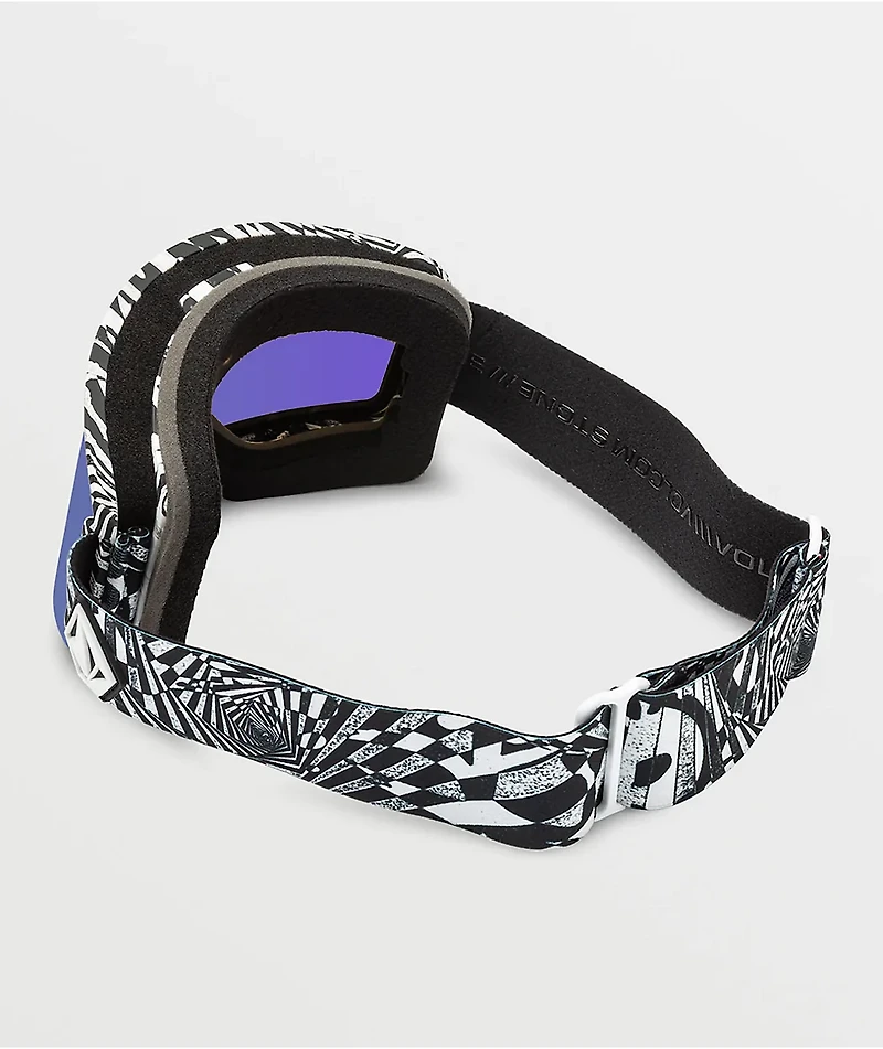 Volcom Garden OP Art & Purple Chrome Snowboard Goggles