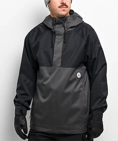 Volcom Hosesegor Black & Grey 20K Anorak Snowboard Jacket