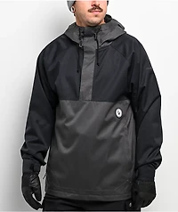 Volcom Hosesegor Black & Grey 20K Anorak Snowboard Jacket