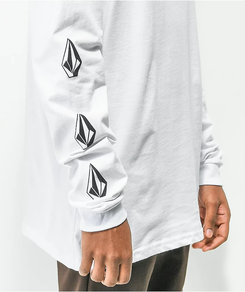 Volcom Iconic Stone White Long Sleeve T-Shirt