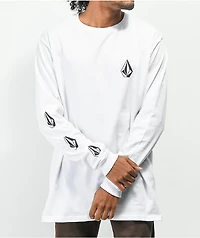 Volcom Iconic Stone White Long Sleeve T-Shirt