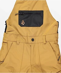 Volcom Kids Barkley Tan 10K Snowboard Bib Pants