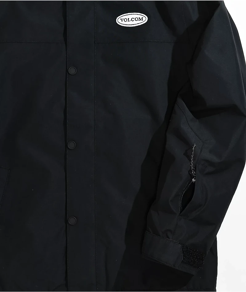 Volcom Kids Stone 91 Black 10K Snowboard Jacket 2023