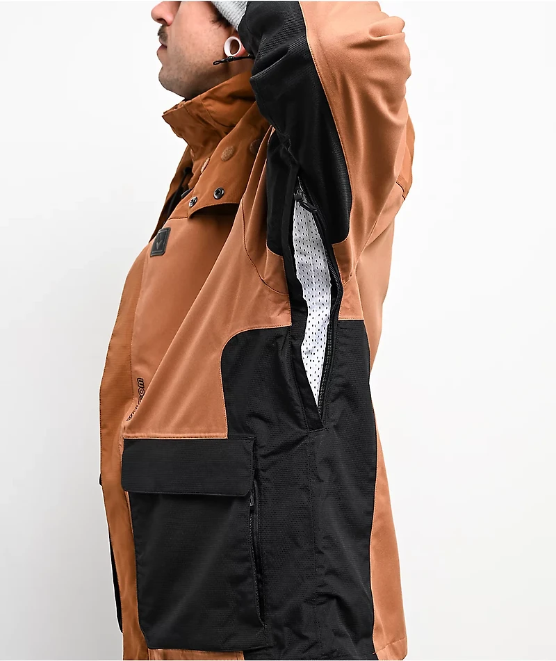 Volcom Kleveland Brown 15K Snowboard Jacket