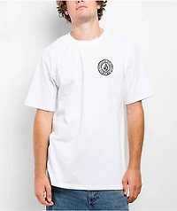 Volcom Logo Stamp White T-Shirt