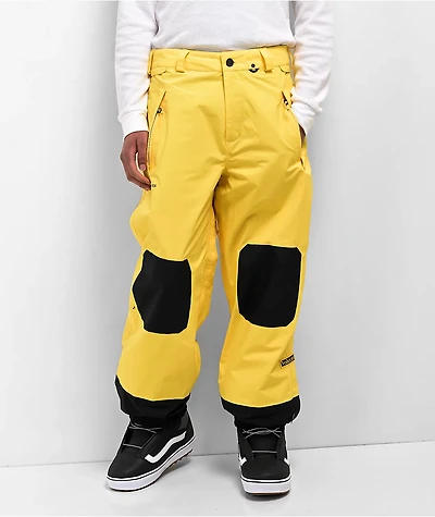 Volcom Longo Gore-Tex Black & Yellow 15K Snowboard Pants