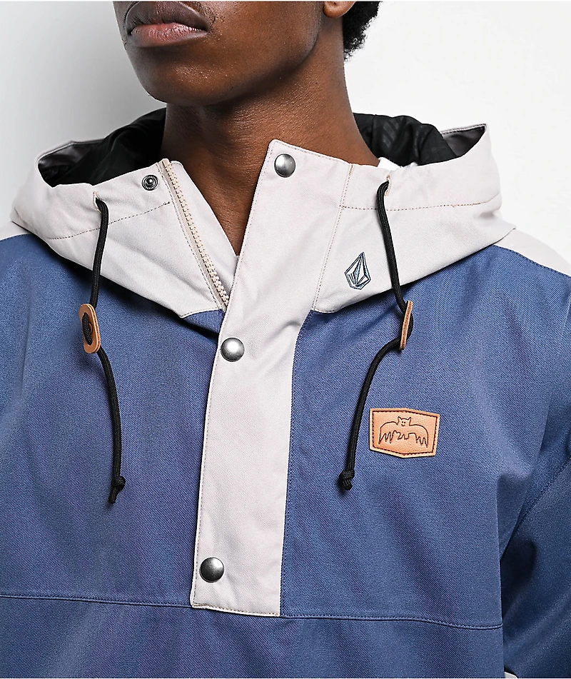 Volcom Longo Indigo 20K Snowboard Hoodie 2025