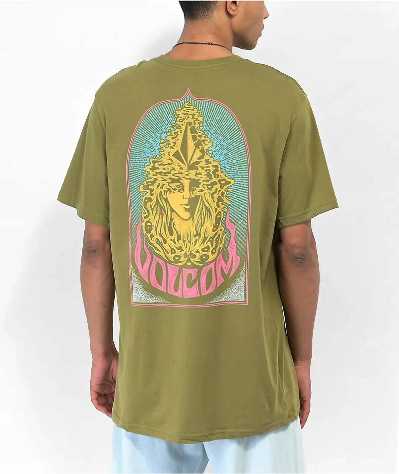 Volcom Nancy Old Mill Green T-Shirt